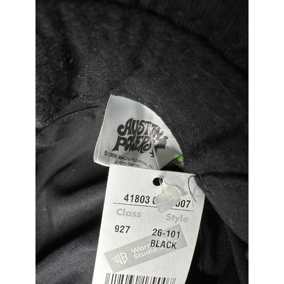 VINTAGE 1999 Austin Powers Movie Black Bucket Hat Wanna shag ? Adult Humor VTG - Picture 4 of 5